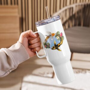 Yin Yang Koi Travel Mug